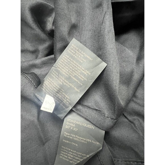 Donna Karan Black Onyx Full/Queen Duvet Cover + 2 Standard Shams + 2 Euro Shams - Picture 12 of 16